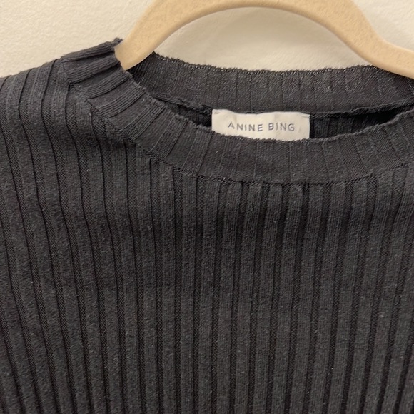 Anine Bing Cecily Top - Black - Picture 6 of 7